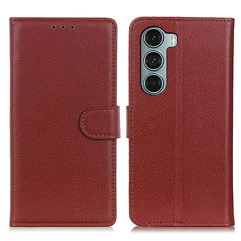 Coque Portefeuille Livre Cuir Etui Clapet A03D pour Motorola Moto Edge S30 5G Marron