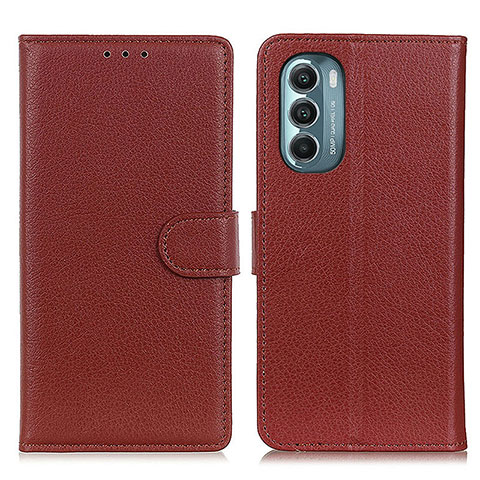 Coque Portefeuille Livre Cuir Etui Clapet A03D pour Motorola Moto G Stylus (2022) 5G Marron