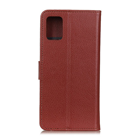 Coque Portefeuille Livre Cuir Etui Clapet A03D pour Motorola Moto G100 5G Marron