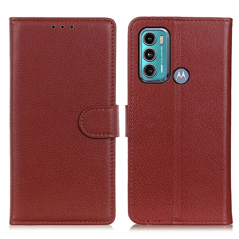 Coque Portefeuille Livre Cuir Etui Clapet A03D pour Motorola Moto G40 Fusion Marron