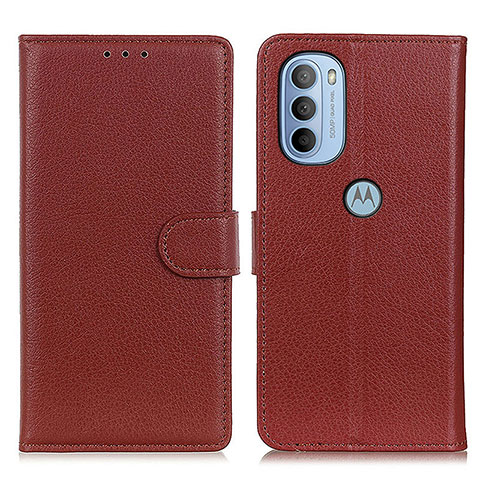 Coque Portefeuille Livre Cuir Etui Clapet A03D pour Motorola Moto G41 Marron