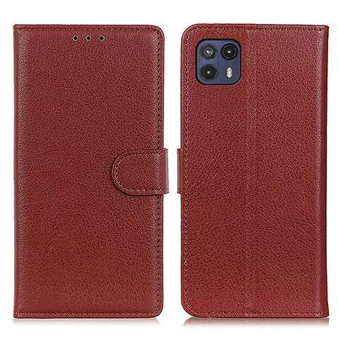 Coque Portefeuille Livre Cuir Etui Clapet A03D pour Motorola Moto G50 5G Marron