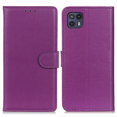 Coque Portefeuille Livre Cuir Etui Clapet A03D pour Motorola Moto G50 5G Violet