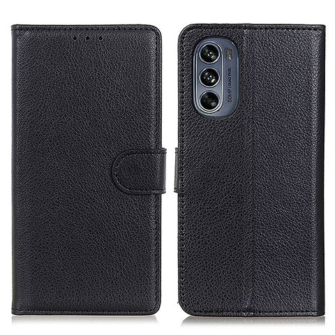 Coque Portefeuille Livre Cuir Etui Clapet A03D pour Motorola Moto G62 5G Noir