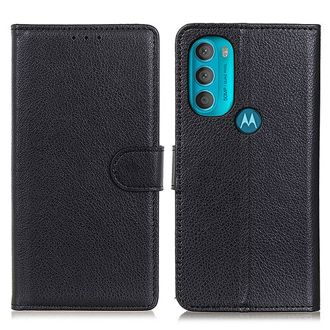 Coque Portefeuille Livre Cuir Etui Clapet A03D pour Motorola Moto G71 5G Noir