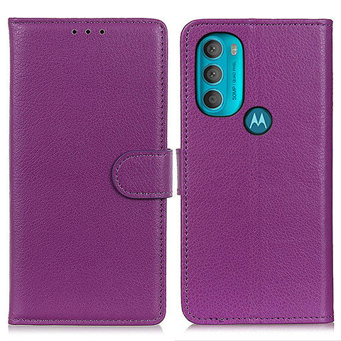 Coque Portefeuille Livre Cuir Etui Clapet A03D pour Motorola Moto G71 5G Violet