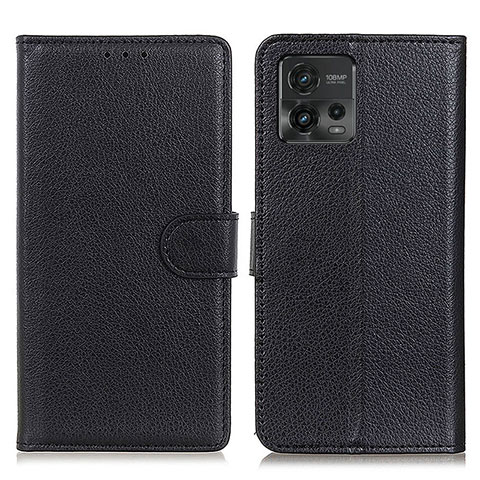 Coque Portefeuille Livre Cuir Etui Clapet A03D pour Motorola Moto G72 Noir