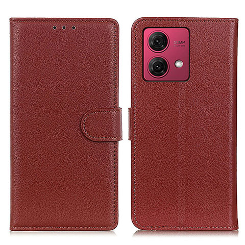 Coque Portefeuille Livre Cuir Etui Clapet A03D pour Motorola Moto G84 5G Marron