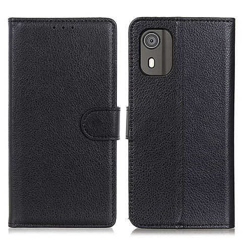 Coque Portefeuille Livre Cuir Etui Clapet A03D pour Nokia C02 Noir