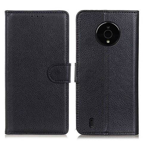 Coque Portefeuille Livre Cuir Etui Clapet A03D pour Nokia C200 Noir