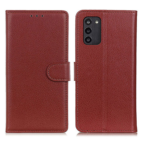 Coque Portefeuille Livre Cuir Etui Clapet A03D pour Nokia G100 Marron