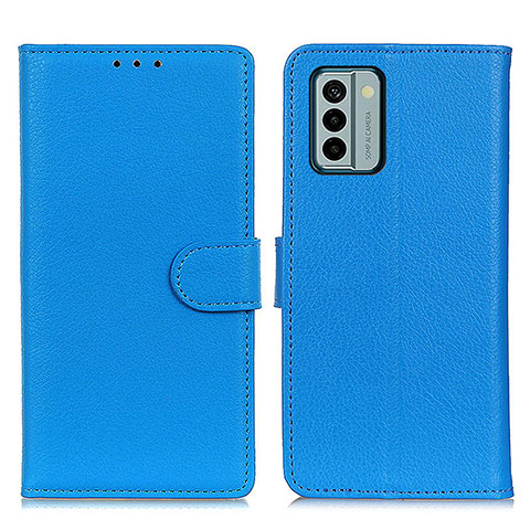 Coque Portefeuille Livre Cuir Etui Clapet A03D pour Nokia G22 Bleu Ciel