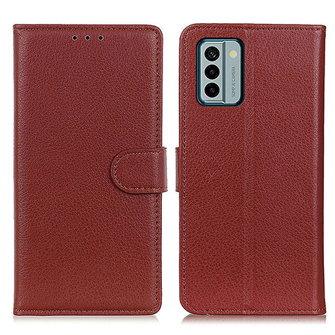 Coque Portefeuille Livre Cuir Etui Clapet A03D pour Nokia G22 Marron