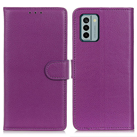 Coque Portefeuille Livre Cuir Etui Clapet A03D pour Nokia G22 Violet