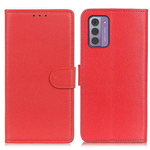 Coque Portefeuille Livre Cuir Etui Clapet A03D pour Nokia G310 5G Rouge