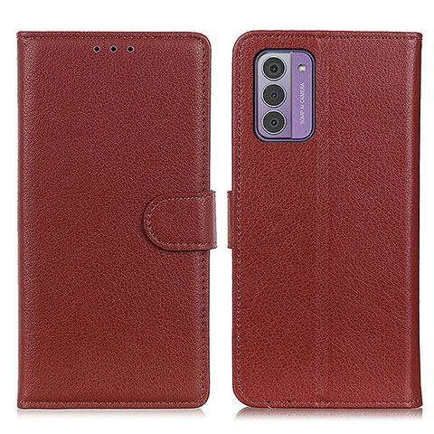 Coque Portefeuille Livre Cuir Etui Clapet A03D pour Nokia G42 5G Marron