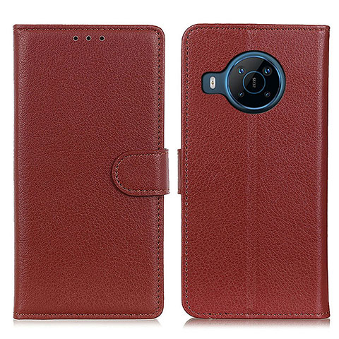 Coque Portefeuille Livre Cuir Etui Clapet A03D pour Nokia X100 5G Marron