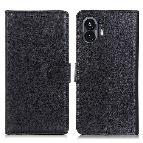 Coque Portefeuille Livre Cuir Etui Clapet A03D pour Nothing Phone 2 Noir