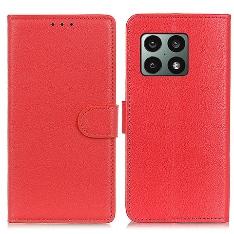 Coque Portefeuille Livre Cuir Etui Clapet A03D pour OnePlus 10 Pro 5G Rouge