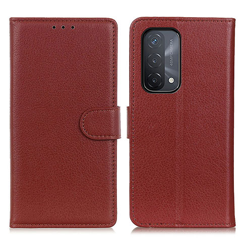 Coque Portefeuille Livre Cuir Etui Clapet A03D pour OnePlus Nord N200 5G Marron