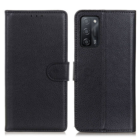 Coque Portefeuille Livre Cuir Etui Clapet A03D pour Oppo A53s 5G Noir