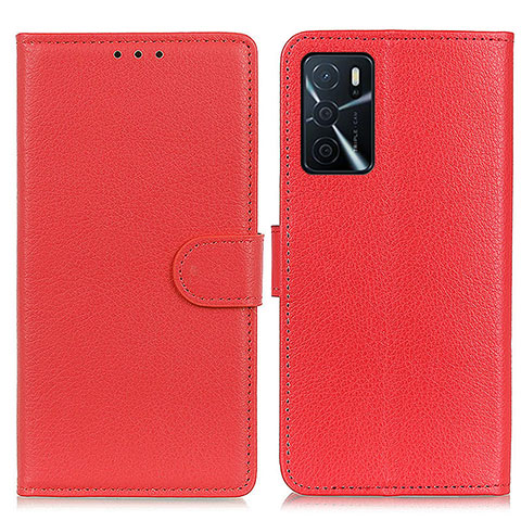 Coque Portefeuille Livre Cuir Etui Clapet A03D pour Oppo A54s Rouge