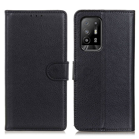 Coque Portefeuille Livre Cuir Etui Clapet A03D pour Oppo A94 5G Noir