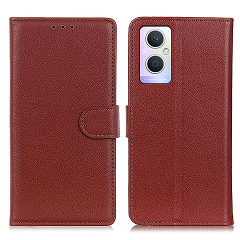 Coque Portefeuille Livre Cuir Etui Clapet A03D pour Oppo A96 5G Marron