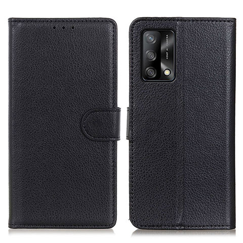 Coque Portefeuille Livre Cuir Etui Clapet A03D pour Oppo F19s Noir