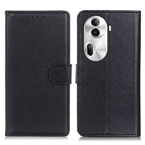 Coque Portefeuille Livre Cuir Etui Clapet A03D pour Oppo Reno11 Pro 5G Noir