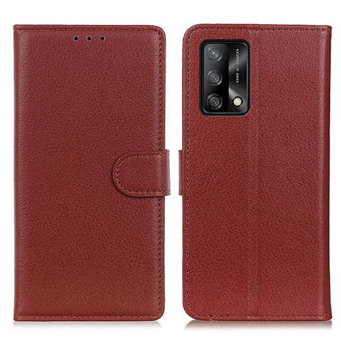 Coque Portefeuille Livre Cuir Etui Clapet A03D pour Oppo Reno6 Lite Marron