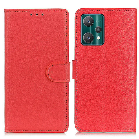 Coque Portefeuille Livre Cuir Etui Clapet A03D pour Realme 9 5G Rouge