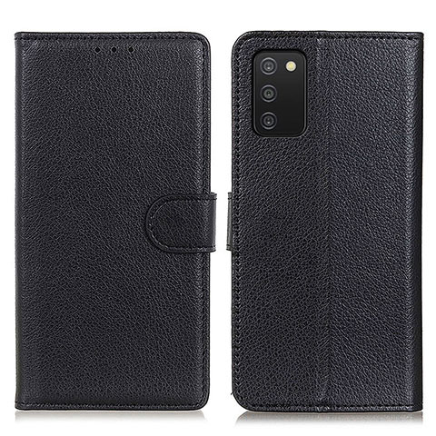 Coque Portefeuille Livre Cuir Etui Clapet A03D pour Samsung Galaxy A03s Noir