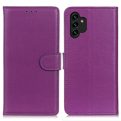 Coque Portefeuille Livre Cuir Etui Clapet A03D pour Samsung Galaxy A13 4G Rouge