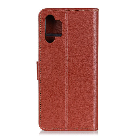 Coque Portefeuille Livre Cuir Etui Clapet A03D pour Samsung Galaxy A32 4G Marron