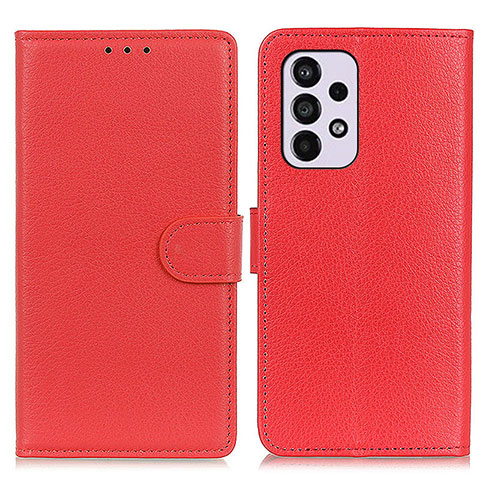 Coque Portefeuille Livre Cuir Etui Clapet A03D pour Samsung Galaxy A33 5G Rouge