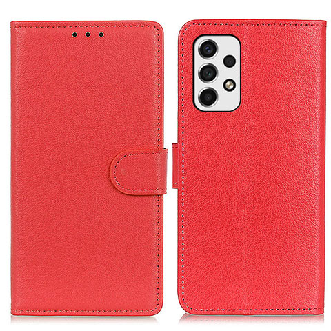 Coque Portefeuille Livre Cuir Etui Clapet A03D pour Samsung Galaxy A53 5G Rouge