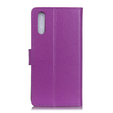 Coque Portefeuille Livre Cuir Etui Clapet A03D pour Samsung Galaxy M02 Violet