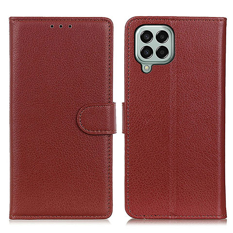 Coque Portefeuille Livre Cuir Etui Clapet A03D pour Samsung Galaxy M33 5G Marron