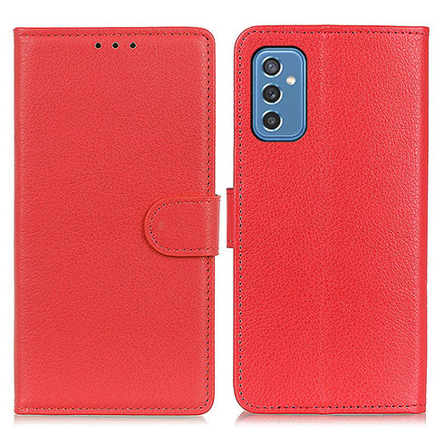 Coque Portefeuille Livre Cuir Etui Clapet A03D pour Samsung Galaxy M52 5G Rouge