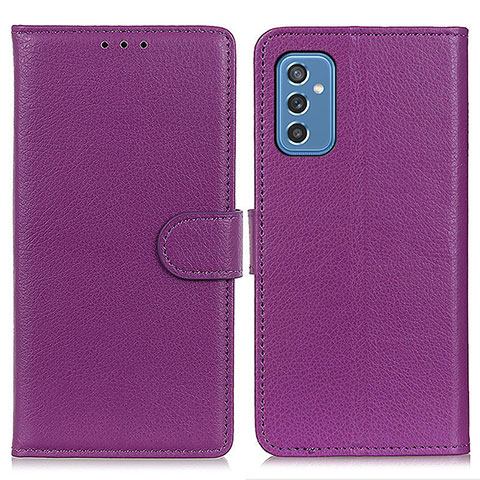 Coque Portefeuille Livre Cuir Etui Clapet A03D pour Samsung Galaxy M52 5G Violet