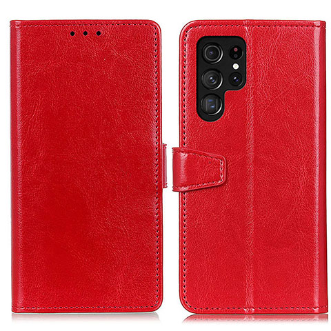 Coque Portefeuille Livre Cuir Etui Clapet A03D pour Samsung Galaxy S23 Ultra 5G Rouge