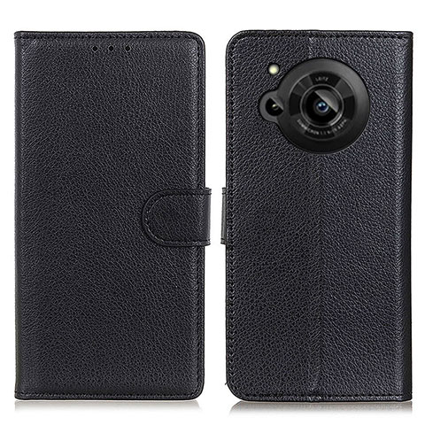 Coque Portefeuille Livre Cuir Etui Clapet A03D pour Sharp Aquos R7 Noir