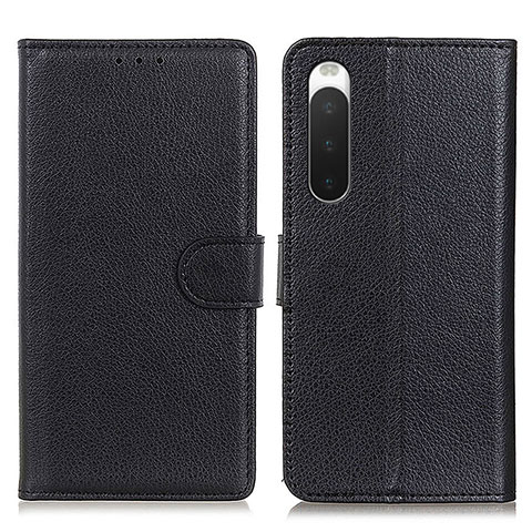 Coque Portefeuille Livre Cuir Etui Clapet A03D pour Sony Xperia 10 IV Noir