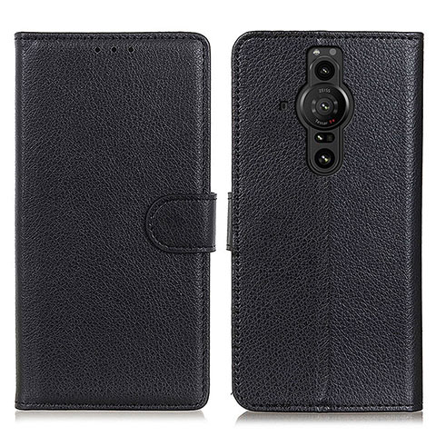 Coque Portefeuille Livre Cuir Etui Clapet A03D pour Sony Xperia PRO-I Noir