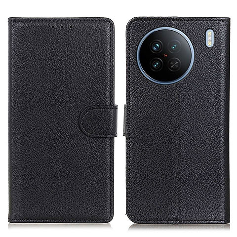 Coque Portefeuille Livre Cuir Etui Clapet A03D pour Vivo X90 5G Noir