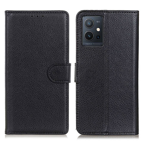 Coque Portefeuille Livre Cuir Etui Clapet A03D pour Vivo Y33e 5G Noir