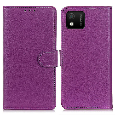 Coque Portefeuille Livre Cuir Etui Clapet A03D pour Wiko Y52 Violet