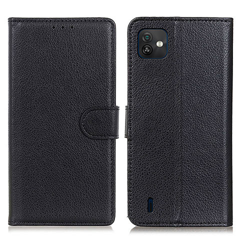 Coque Portefeuille Livre Cuir Etui Clapet A03D pour Wiko Y82 Noir