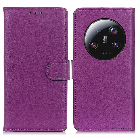 Coque Portefeuille Livre Cuir Etui Clapet A03D pour Xiaomi Mi 13 Ultra 5G Violet